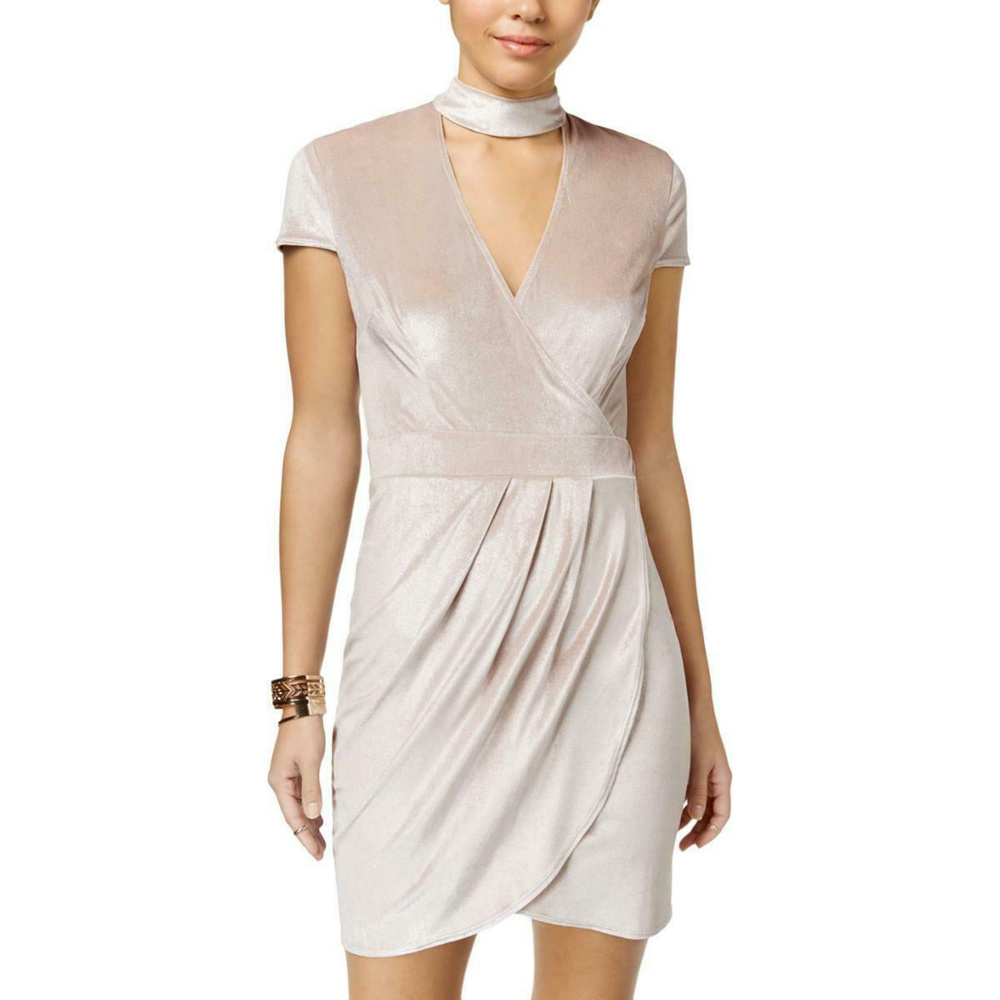 B Darlin Choker Style Velvet Party Dress